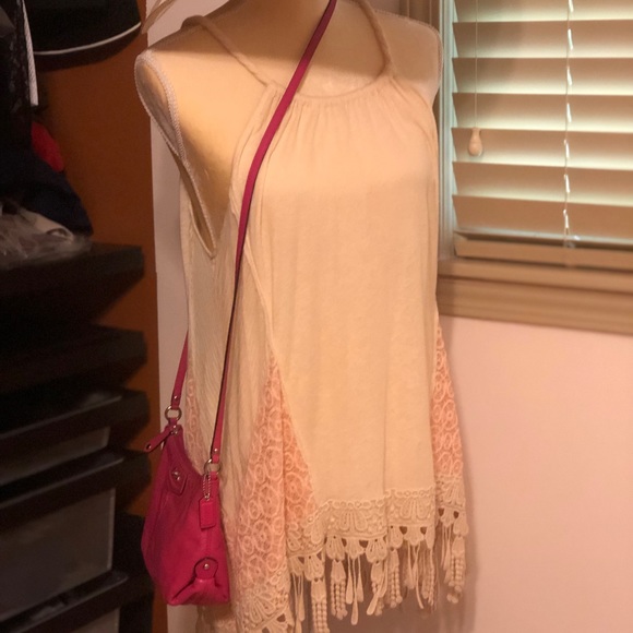 Free People lovely fringe tank size S/P EUC - Picture 3 of 8